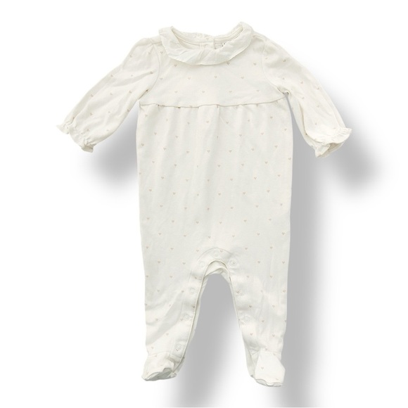 Janie and Jack Other - Janie & Jack | Ruffle Collar Footed Sleeper (3-6 mos) 🩷